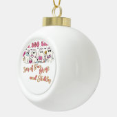 パディアクトラナースおもしろいハロウィーンデザインエッセンシャルT セラミックボールオーナメント (右)