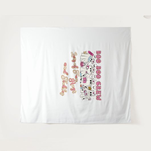 パディアクトラナースおもしろいハロウィーンデザインエッセンシャルT タペストリー (正面(横))