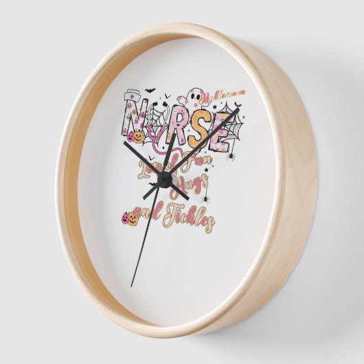 パディアクトラナースおもしろいハロウィーンデザインエッセンシャルT 壁時計 (傾斜)