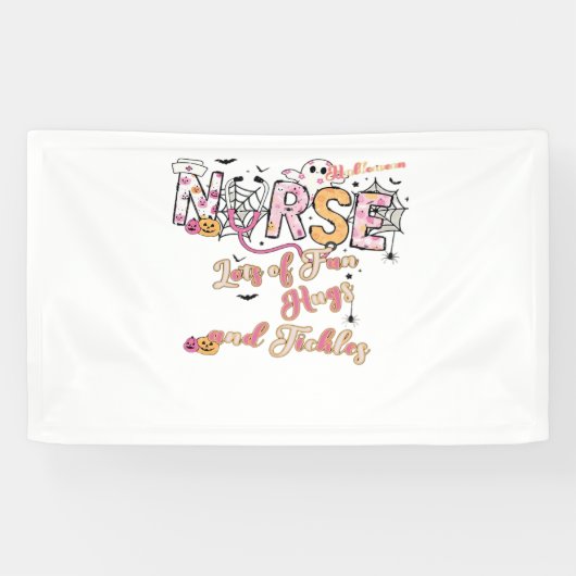 パディアクトラナースおもしろいハロウィーンデザインエッセンシャルT 横断幕 (横)