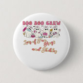 パディアクトラナースおもしろいハロウィーンデザインエッセンシャルT 缶バッジ (正面)