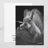 パディケーキ、リス 招待状 (正面/裏面)