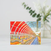 パディントンステーションロンドンポップ・アートのアートポストカード ポストカード (スタンド正面)