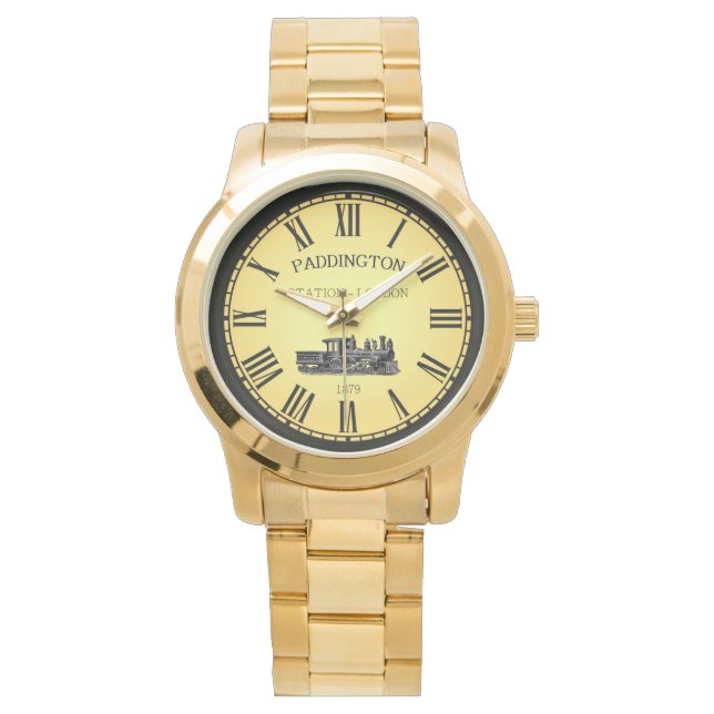 パディントンRR駅～ロンドンイングランド～ 1879 through 腕時計 (正面)