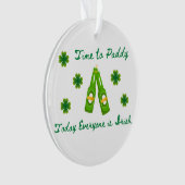 パディーへの時間、今日すべての人はアイルランド語で オーナメント (正面)