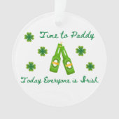 パディーへの時間、今日すべての人はアイルランド語で オーナメント (正面)