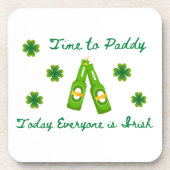 パディーへの時間、今日すべての人はアイルランド語で コースター (正面)