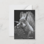 パディーケーキ、リスのブックマーク ノートカード (裏面)