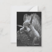 パディーケーキ、リスのブックマーク ノートカード (正面)