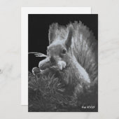 パディーケーキ、リス 招待状 (正面/裏面)