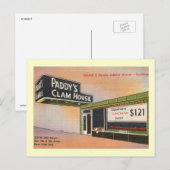 パディーズクラムハウス、レトロ、ニューヨーク市ヴィンテージ ポストカード (正面/裏面)