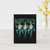 パディーズバックおもしろいトランプSt patricks day踊り カード (黄色い花)