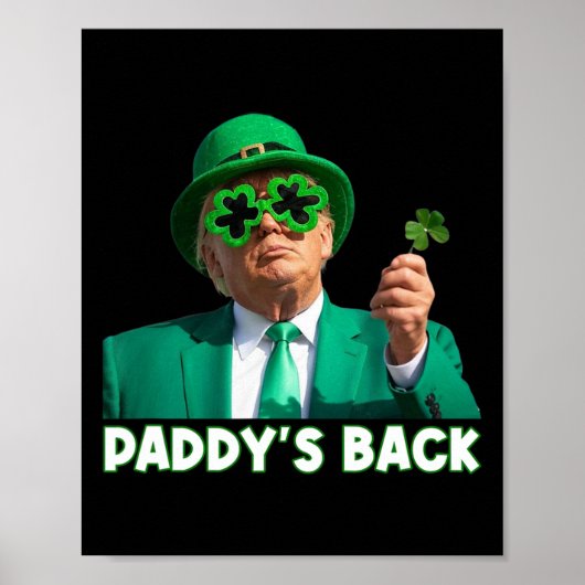 パディーズバックトおもしろいランプSt patricks day衣装Sh ポスター (正面)