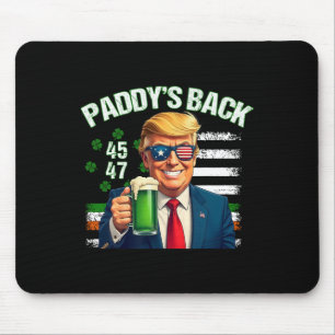 パディーズバックトランプ45 47アイリッシュアメリカ国旗St Pa マウスパッド