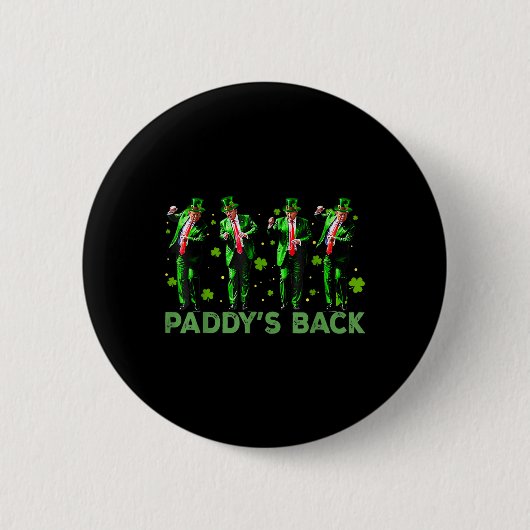 パディーズバックトランプSt patricks daySt pattys dayD 缶バッジ (正面)