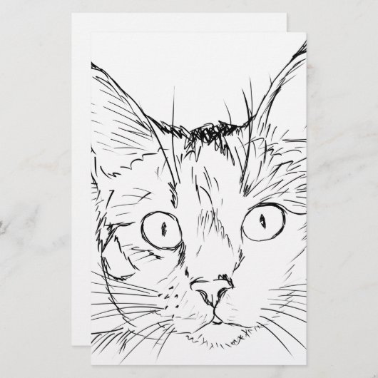 パディ猫 便箋 (正面/裏面)