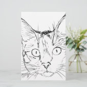 パディ猫 便箋 (スタンド正面)