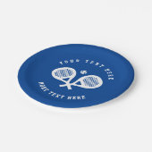 パデカスタムルテニスの誕生日パーティープレート ペーパープレート (アングル)