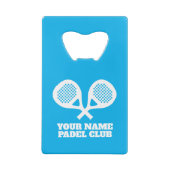 パデカスタムルテニスクラブクレジットカードボトルオープナー クレジットカード栓抜き (裏面)