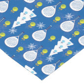 🎾🎄パデルのクリスマスをつぶす ショートテーブルランナー (コーナー)