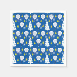 🎾🎄パデルのクリスマスをつぶす スタンダードカクテルナプキン