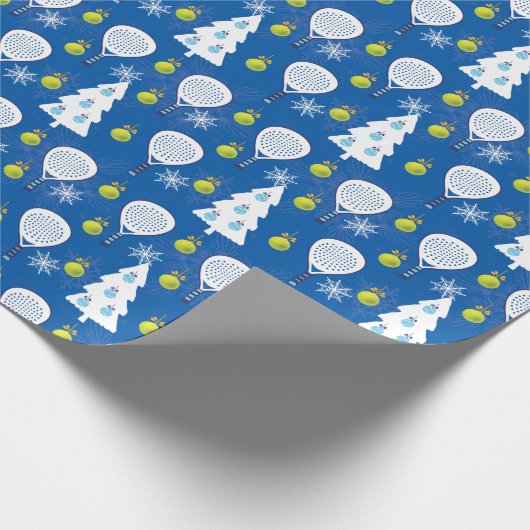 🎾🎄パデルのクリスマスをつぶす ラッピングペーパー (角)