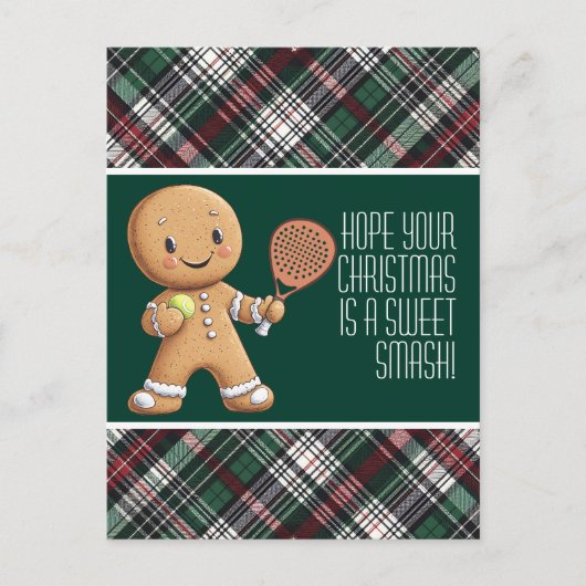 🎾🎄パデルを愛するあなたへのクリスマス ポストカード (正面)