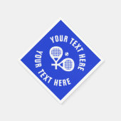 パデルカスタムテニス スタンダードカクテルナプキン (角)