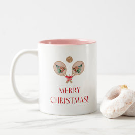 パデルクリスマスマグ - お祭りパデルモチーフ ツートーンマグカップ