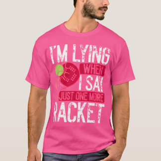 パデルゲームパデルプレーヤー1つ以上のラケットラケバル Tシャツ