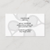 パデルコーチトレーナービジネスカードテンプレート 名刺 (裏面)