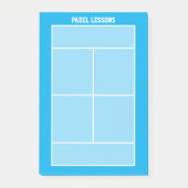 パデルコートラインのフィールド次元トレーニングコーチ ポストイット (正面)