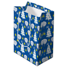 🎾🎄 パデルスマッシングクリスマス ミディアムペーパーバッグ