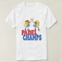 パデルチャンプ | レトロ漫画スポーツ ハイファイブ Tシャツ