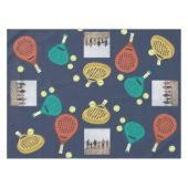 パデルテニスをテーマにしたカスタム写真 テーブルクロス (正面(横))