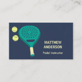 パデルテニスインストラクターコーチレソン 名刺 (正面)