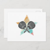 パデルテニスボールスポーツタルト ポストカード (正面/裏面)