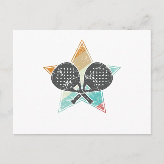 パデルテニスボールスポーツタルト ポストカード (正面)