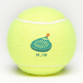 パデルテニスラケットモノグラムの テニスボール (裏面)