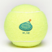 パデルテニスラケットモノグラムの テニスボール (正面)