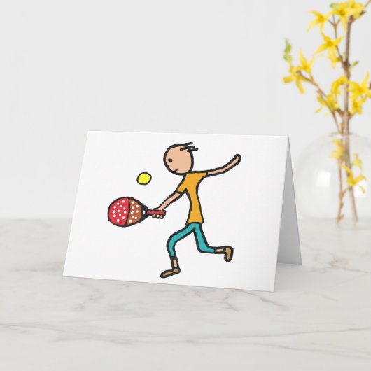 パデルテニス カード (黄色い花)