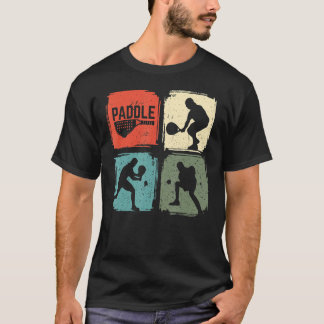 パデルパおもしろいデルプレーヤーヴィンテージレトロギフト Tシャツ