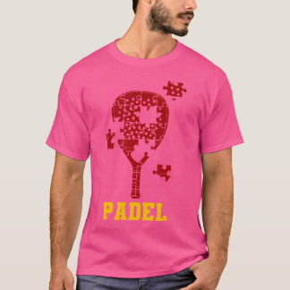 パデルパドルテニスパドデルラケットボールパズル Tシャツ