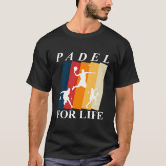 パデルパドルテニスパドデルラケットボールヴィンテージ Tシャツ