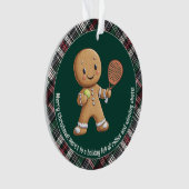 🎾🎄パデルパワードクリスマスの名入れ オーナメント (正面)