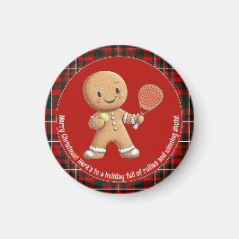 🎾🎄パデルパワードクリスマスカスタムテキスト マグネット