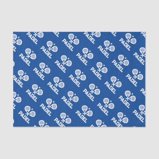 パデルパーソナライズされたプレイヤーのギフトティッシュペーパー 薄葉紙 (正面)