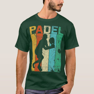 パデルプレイヤースポーツコーチギフトフォーファンPadel ennis Tシャツ