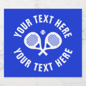 パデルラケットのロゴが入ったカスタムビールボトルラベル ビールラベル (シングルラベル)