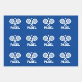 パデルラケットクリスマスラッピング紙シート ラッピングペーパーシート (正面)